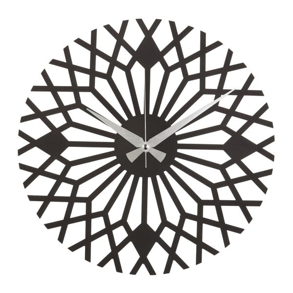 Метален стенен часовник Цвете, ø 50 cm - Unknown