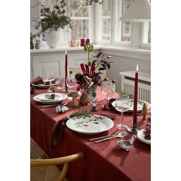 Бяла порцеланова чиния с коледен мотив ø 27 cm Hammershøi Christmas – Kähler Design-image-2