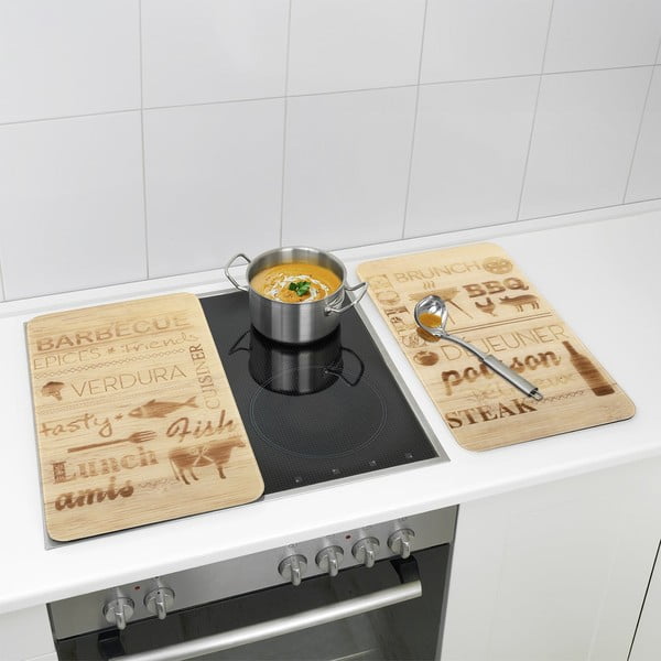 Капаци за печка 2 бр. от закалено стъкло 52x30 cm Barbecue – Maximex-image-1