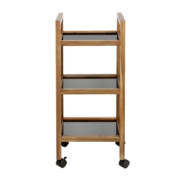 Рафт за баня от масивна акация в черен и естествен цвят 35x76,5 cm Fondi – Wenko-image-4