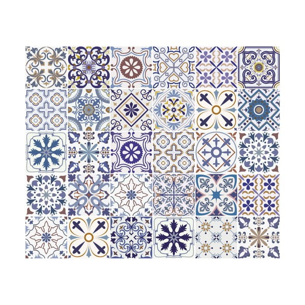 Комплект от 30 декоративни стикера за стена , 15 x 15 cm Riviera - Ambiance-image-2