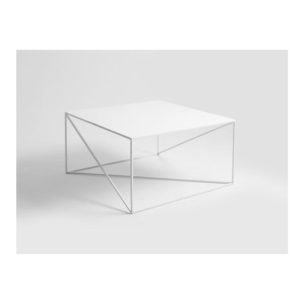 Бяла масичка за кафе , 100 x 100 cm Memo - CustomForm-image-1