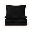 Черно единично  спално бельо от памук Renforcé 140x200 cm Checkered – Mila Home Luxury