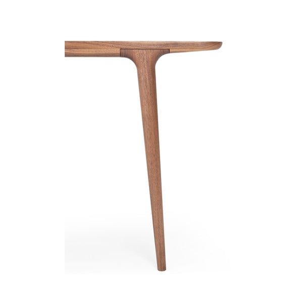 Маса за хранене от орехово дърво 90x180 cm Fawn - Gazzda-image-4