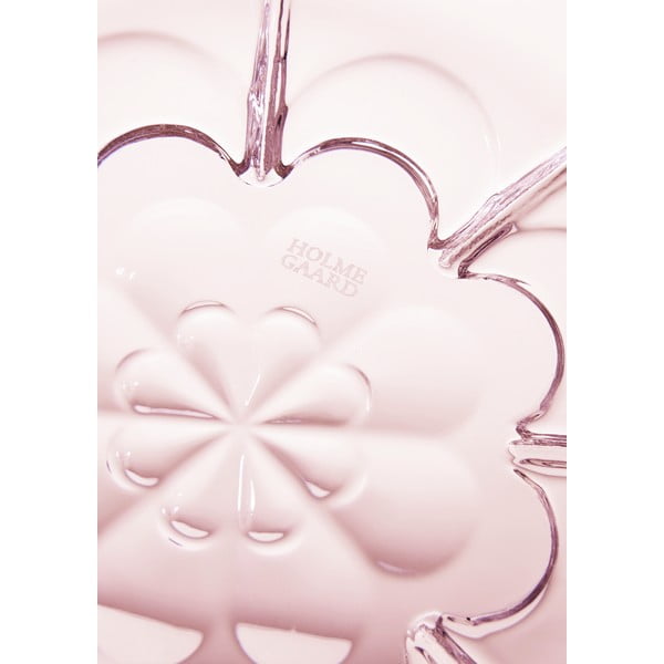 Светлорозова стъклена купа ø 23 cm Lily - Holmegaard-image-1