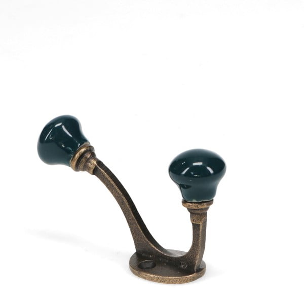 Тъмносиня метална стенна закачалка 3 cm – Rex London-image-3