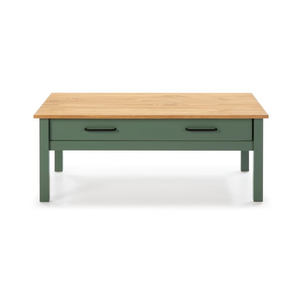 Зелена дървена маса за кафе Miranda - Marckeric-image-3