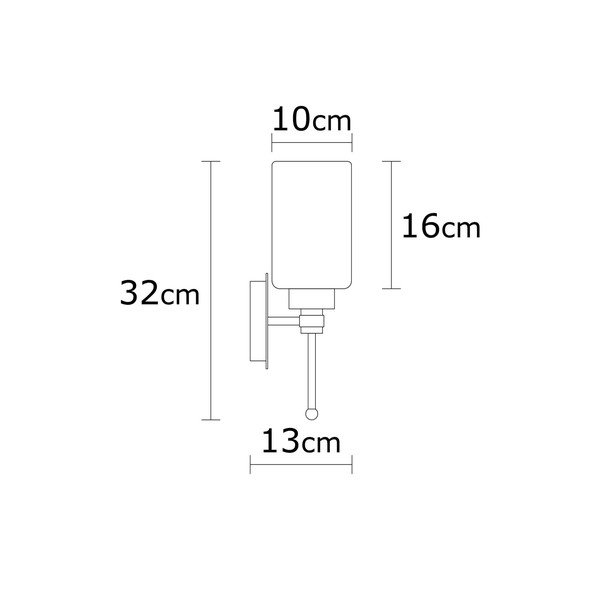 Бяла и сребърна стенна лампа Balcova – Opviq lights-image-4