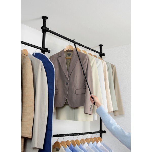 Метален/пластмасов прът за сваляне на дрехи Herkules – Wenko-image-1