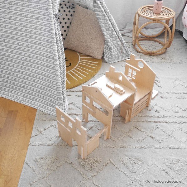 Бял ръчно изработен памучен килим подходящ за пране 170x240 cm Tribu Natural – Lorena Canals-image-3