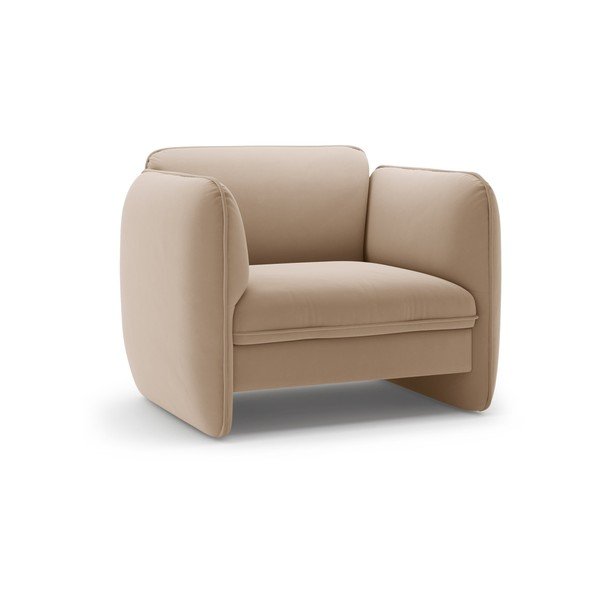 Кафяво кадифено кресло Georgia – Micadoni 