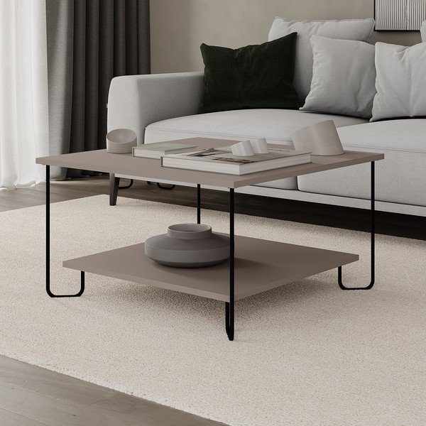 Сива масичка за кафе 80x80 cm Tonka - Marckeric-image-4