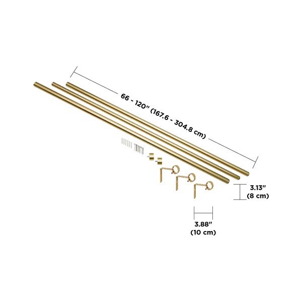 Стоманен разтегателен корниз 168 - 305 cm Cappa - Umbra-image-4