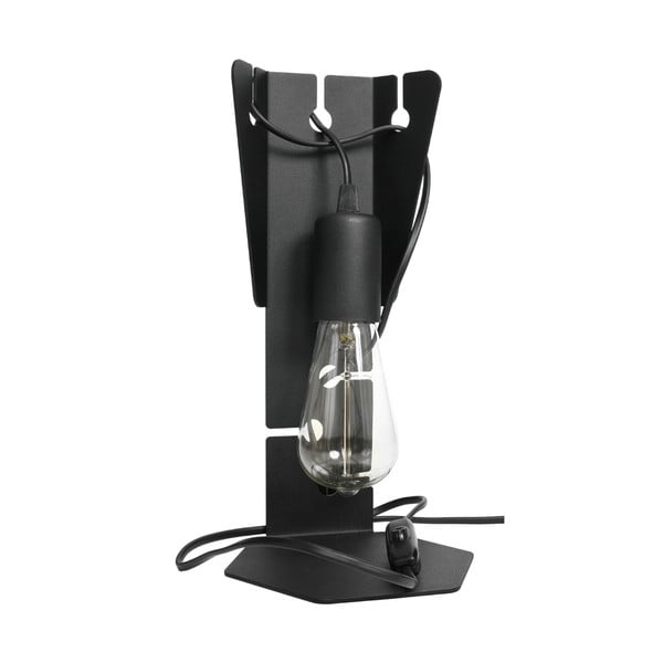 Черна настолна лампа (височина 31 cm) Viking – Nice Lamps