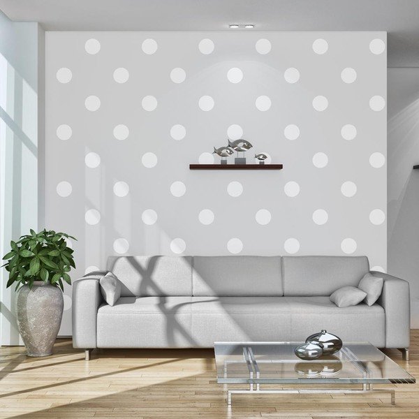 Широкоформатен тапет , 200 x 140 cm Cheerful Polka Dots - Artgeist-image-1