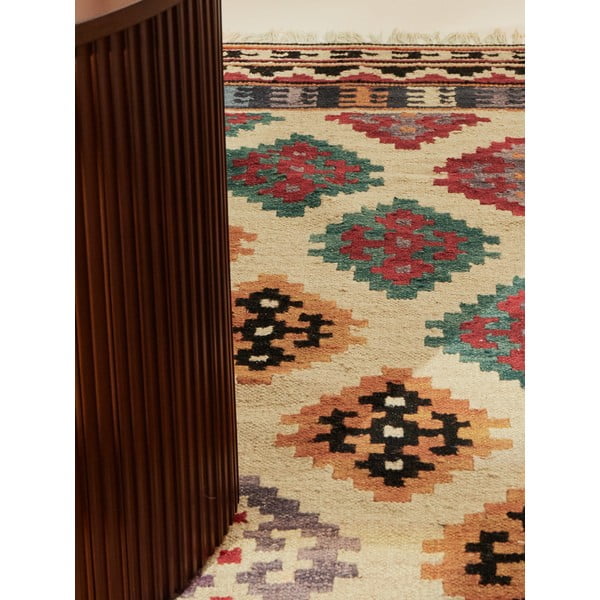 Червен  двустранен ръчно изработен вълнен килим 200x290 cm Kamal Kian – Nouristan-image-3