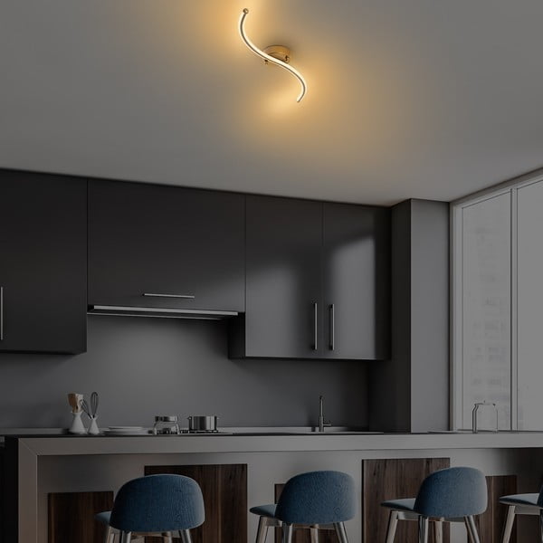 LED осветително тяло за таван  в златист цвят 10x67 cm Yilan – Opviq lights-image-3