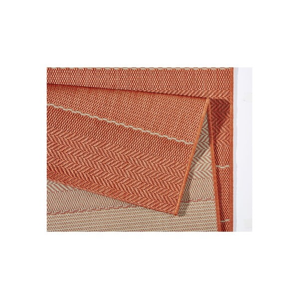 Koberec vhodný i na ven Sunshine 80x200 cm, terakota-image-1