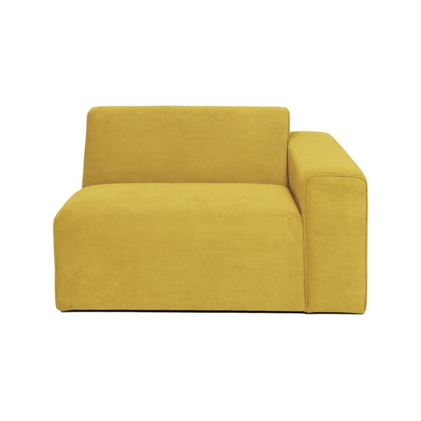 Модул на жълт велурен диван (десен ъгъл) Sting - Scandic