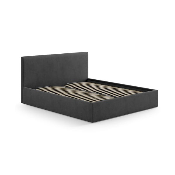 Антрацитна тапицирана табла за легло 170,5x100 cm Remo – Micadoni -image-3