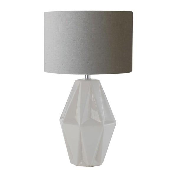 Настолна лампа със сив абажур Jenna - Premier Housewares