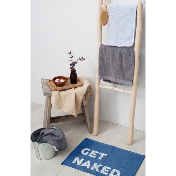 Синя постелка за баня 60x40 cm Naked - Really Nice Things-image-1