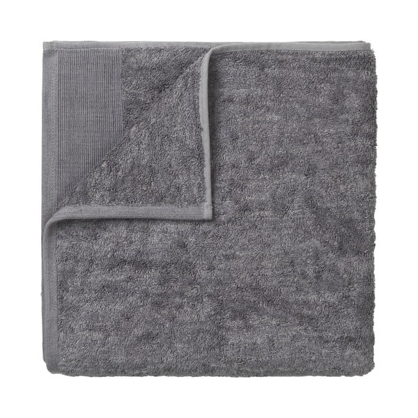 Тъмно сива памучна кърпа за баня , 140 x 70 cm - Blomus