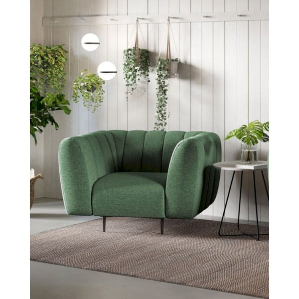 Тъмнозелено кресло Shel – Ghado-image-1