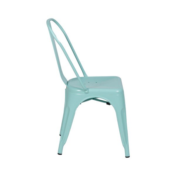 Тюркоазени метални трапезни столове в комплект от 2 бр. – Ixia-image-3