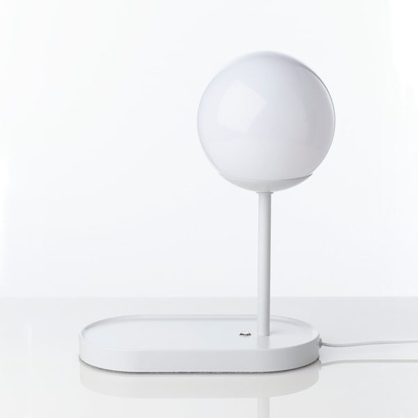 Бяла LED настолна лампа (височина 33 см) Pogo - Tomasucci