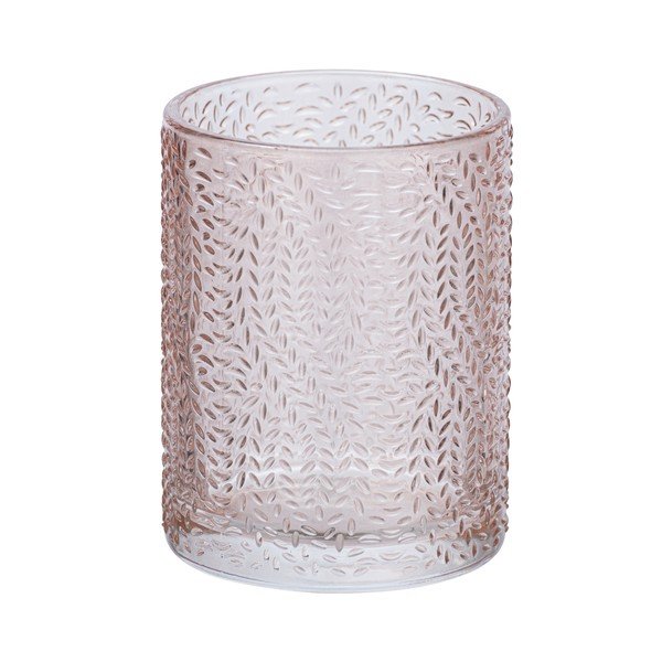 Светлорозова стъклена чаша за четки за зъби Vetro - Wenko-image-2