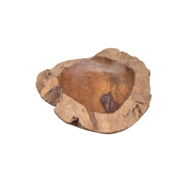 Купа за плодове, изработена от необработено тиково дърво Mara, ⌀ 40 cm - HSM collection