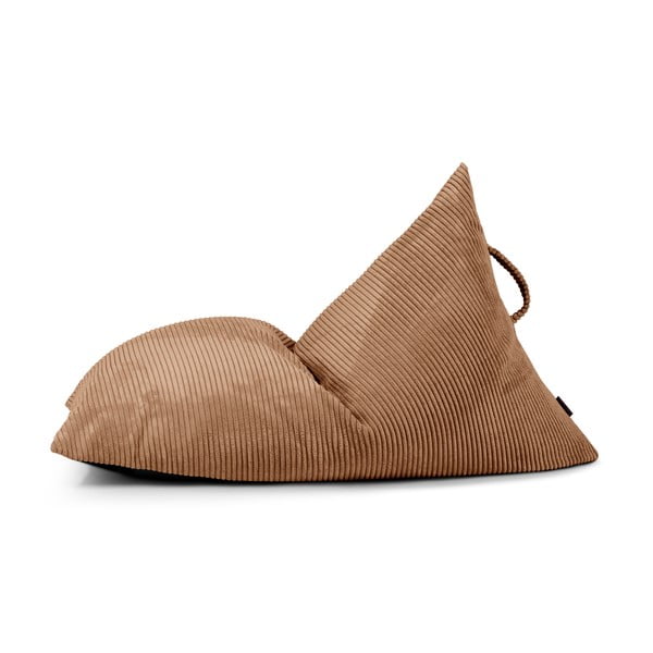 Кафяв детски пуф от рипсено кадифе Razzy – SLOWDOWN