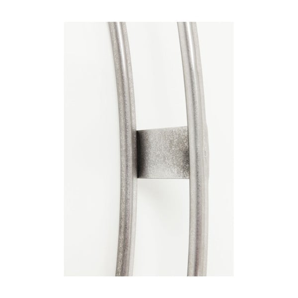 Стенен часовник в сребрист клип, диаметър 60 cm - Kare Design-image-1