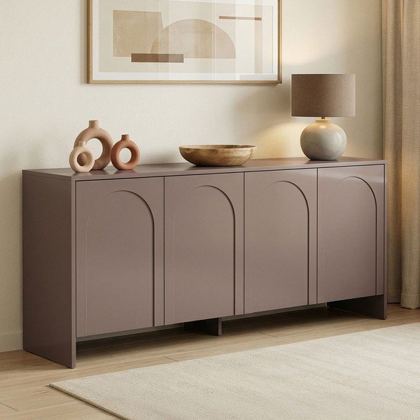 Кафяво-сив скрин 180x80x45 cm Arlen  – Kalune Design-image-2