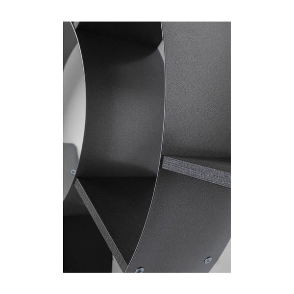 Черна стенна етажерка за книги Snail Fur - Kare Design-image-2