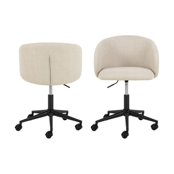 Бежов офис стол Eleanor – Actona-image-4