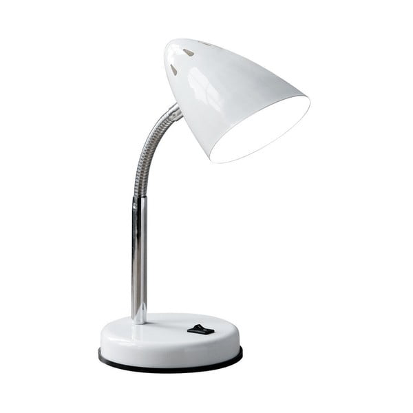 Bílá flexibilní stolní lampa Premier Housewares Flexi Desk