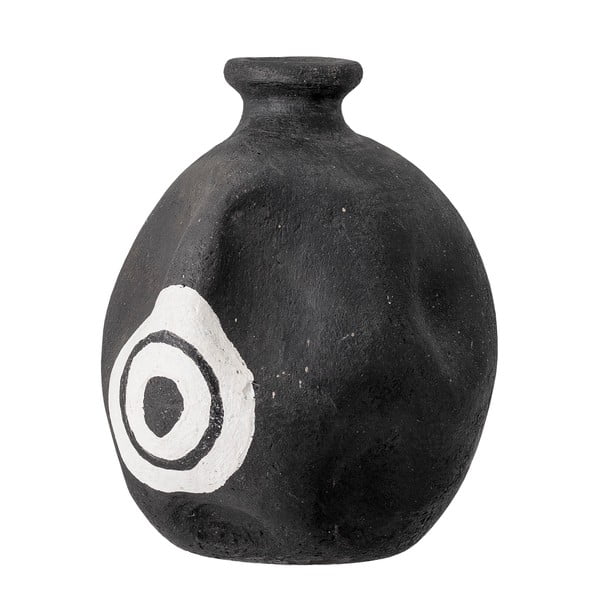 Черна декоративна ваза от теракота, височина 14 cm Mika - Bloomingville-image-3
