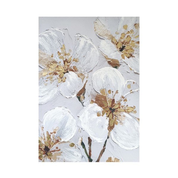 Картина с ръчно изрисувани елементи 70x100 cm Petal Glow – Styler