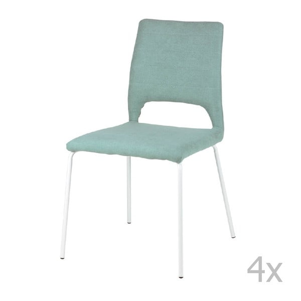 Комплект от 4 ментовозелени трапезни стола Lena - sømcasa