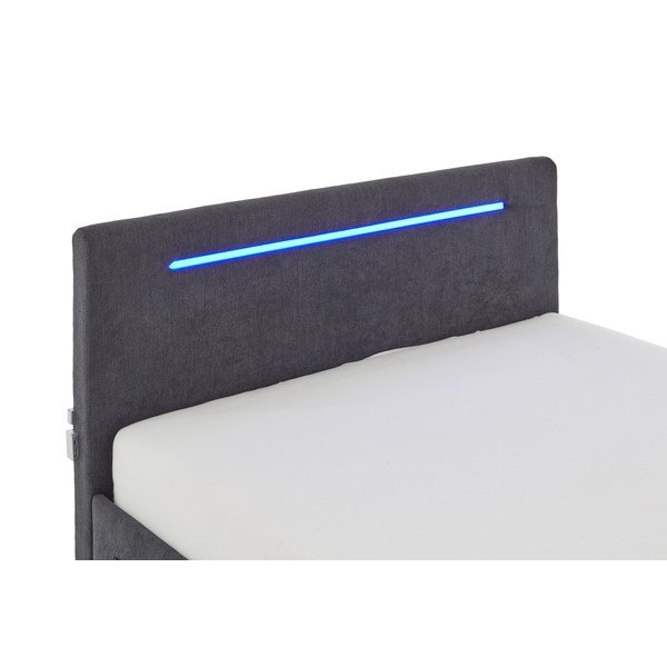 Тъмносиво тапицирано детско легло 140x200 cm без ламелно дъно Circle – Meise Möbel-image-4