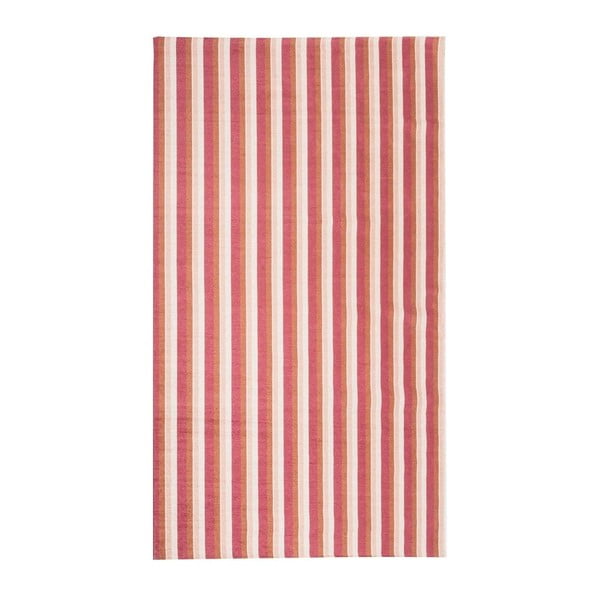 Червен и оранжев килим City Loft Stripes, 80 x 130 cm - Floorita