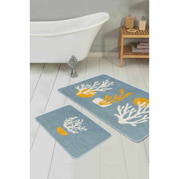 Сини килими за баня в комплект 2 бр. 60x100 cm – Mila Home-image-2
