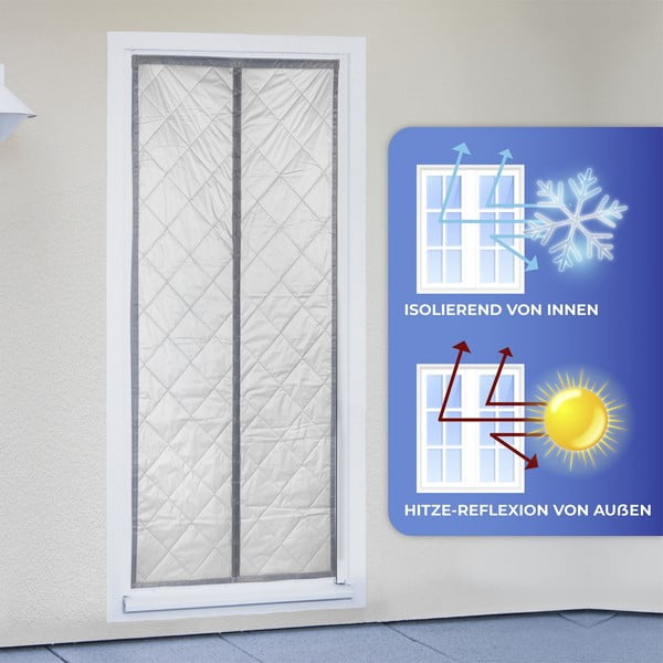 Термозавеса за врата в сиво-сребристо 90x200 cm - Maximex-image-4