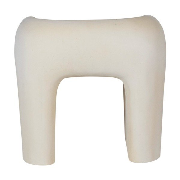 Пластмасов градински стол в цвят слонова кост Nivo – WOOOD-image-3