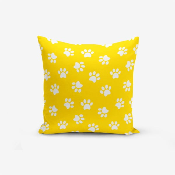 Жълта калъфка за възглавница от памучна смес Жълт фон Pati, 45 x 45 cm - Minimalist Cushion Covers