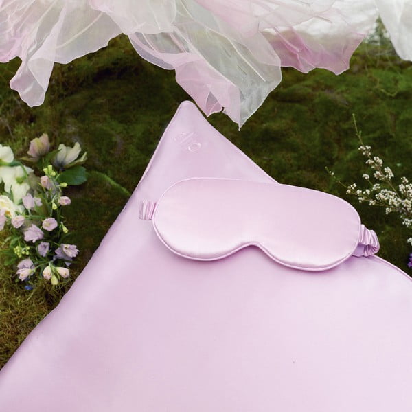 Копринена маска за сън в цвят лавандула Contour Wildflower – slip-image-4