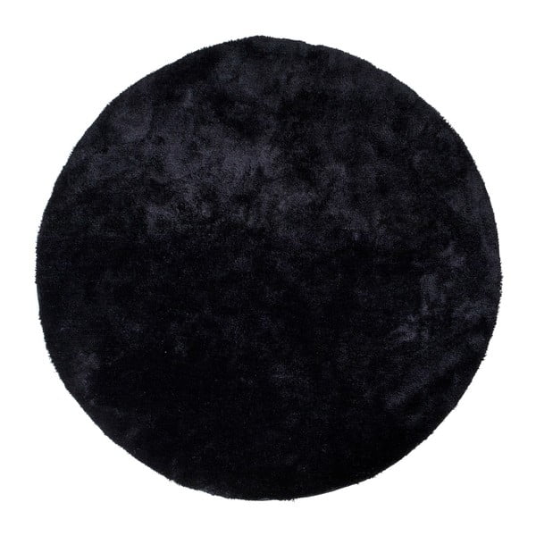 Черен кръгъл килим, ø 120 cm Florida - House Nordic