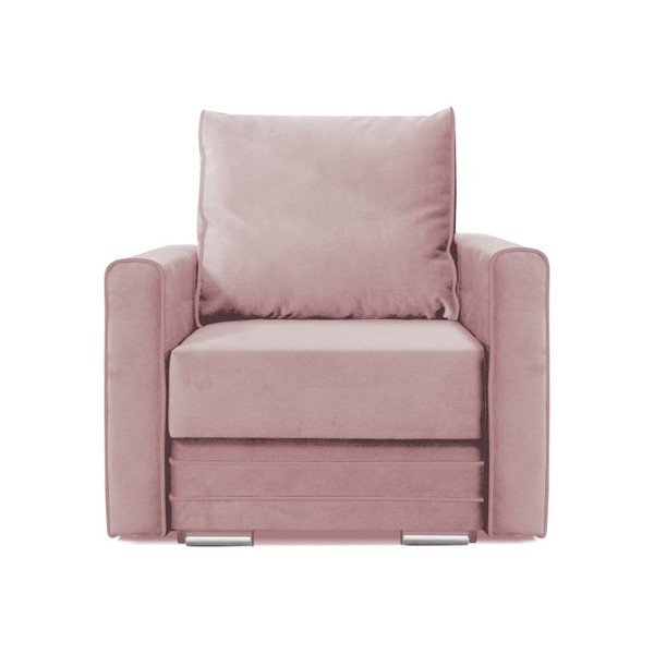 Růžové křeslo Mazzini Sofas Sandra